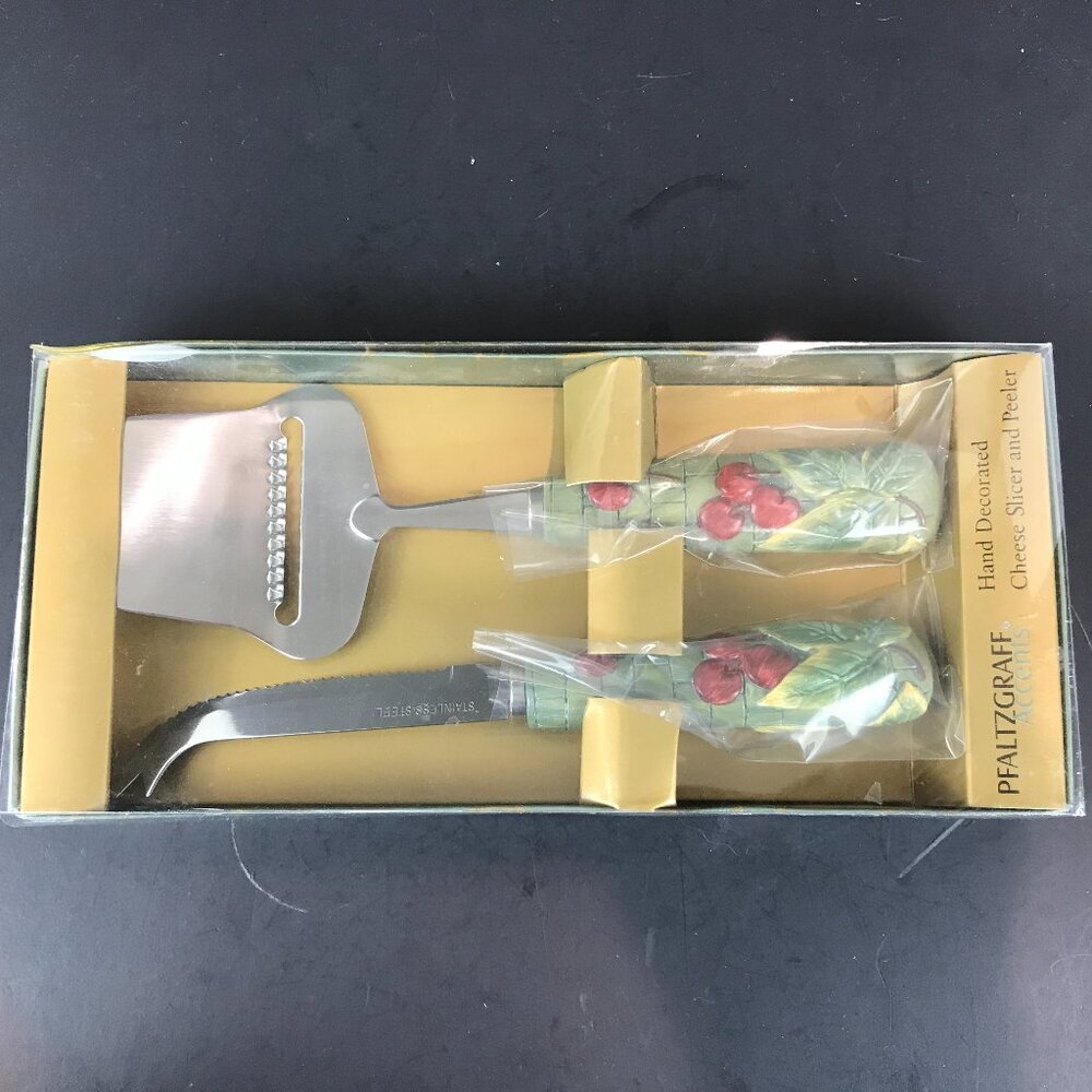 Pfalzgraff Cheese slicer/peeler, 2 pc set, Holiday